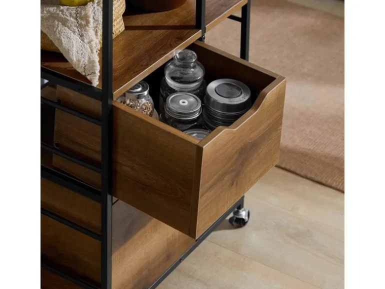 SoBuy Küchenwagen Servierwagen Rollwagen Barwagen Küchenregal FKW111-PF