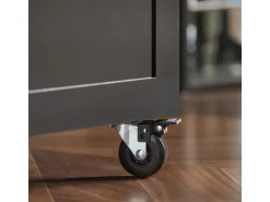 SoBuy Küchenwagen Servierwagen mit 3 Ablagefächern Küchenregal 60x90x40cm Schwarz FKW75-SCH