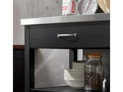 SoBuy Küchenwagen Servierwagen Küchenschrank Getränkewagen fürs Büro FKW22-SCH