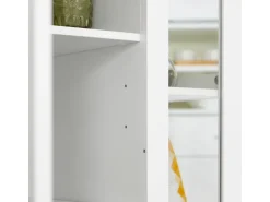 SoBuy Küchenwagen Servierwagen mit 3 Ablagefächern Küchenregal 60x90x40cm Weiß FKW75-WN