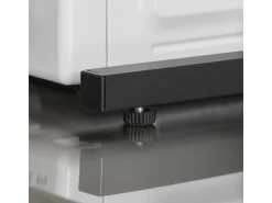 SoBuy Mikrowellenhalter Küchenregal mit 2 Ablagen und 2 Flaschenhalter KCR08-PF