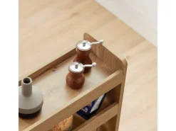 SoBuy Nischenregal Küchenregal mit Rollen Rollwagen Vintage NSR01-PF