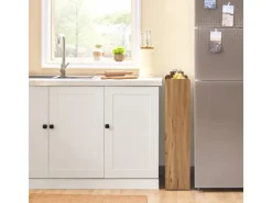 SoBuy Nischenregal Küchenregal mit Rollen Rollwagen Vintage NSR01-PF