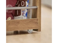 SoBuy Nischenregal Küchenregal mit Rollen Rollwagen Vintage NSR01-PF