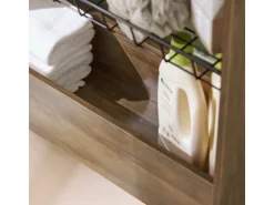 SoBuy Nischenregal mit 3 Etagen Küchenregal Badezimmerregal Rollwagen BZR46-N