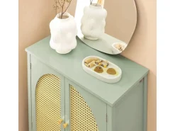 SoBuy Schuhschrank Küchenschrank Sideboard Kommode Grün FSB72-GR