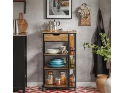 SoBuy Servierwagen Beistellwagen Rollwagen Küchenwagen FKW99-N