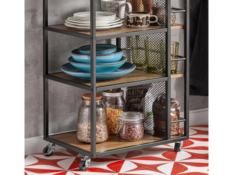 SoBuy Servierwagen Beistellwagen Rollwagen Küchenwagen FKW99-N