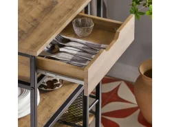 SoBuy Servierwagen Beistellwagen Rollwagen Küchenwagen FKW99-N