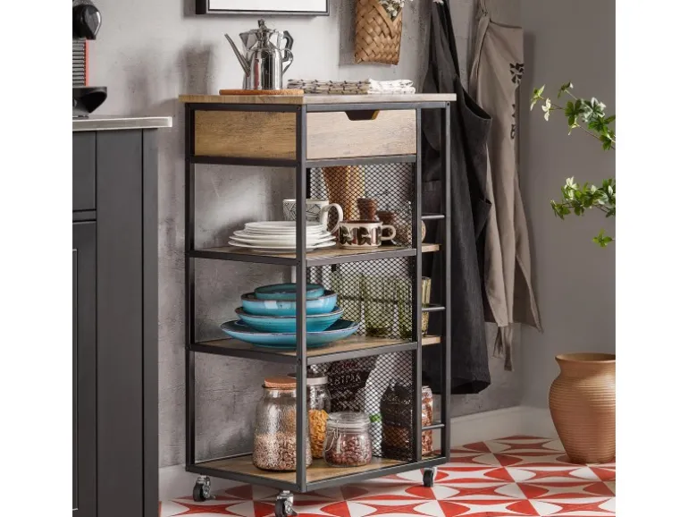 SoBuy Servierwagen Beistellwagen Rollwagen Küchenwagen FKW99-N