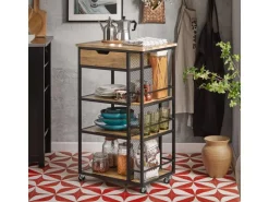 SoBuy Servierwagen Beistellwagen Rollwagen Küchenwagen FKW99-N