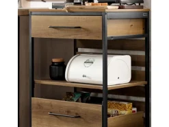 SoBuy Servierwagen Küchenwagen auf Rollen Rollwagen Barwagen FKW118-PF