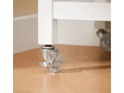 SoBuy Servierwagen mit Schublade und 2 Ablagen Rollwagen Küchenwagen FKW47-II-W