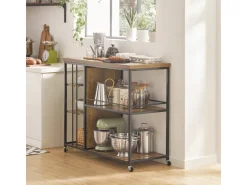 SoBuy Servierwagen Rollwagen Barwagen Küchenwagen Mikrowellenregal SVW18-F