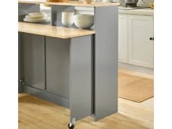 SoBuy Sideboard Kücheninsel mit Arbeitsfläche Küchenschrank Kommode FSB36-HG