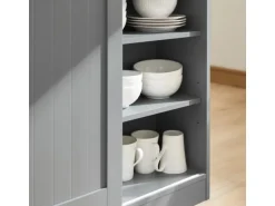 SoBuy Sideboard Kücheninsel mit Arbeitsfläche Küchenschrank Kommode FSB36-HG