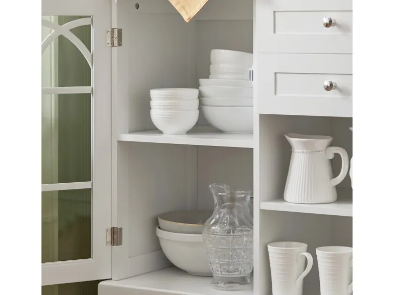 SoBuy Sideboard Küchenschrank Kommode Flurschrank Buffet Weiß FSB79-W