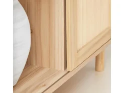 SoBuy Sideboard Kommode Küchenschrank Flurschrank Lowboard Natur FSB87-N