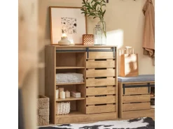 SoBuy Sideboard Schuhschrank Kommode Küchenschrank Flurschrank Lowboard FSB65-N