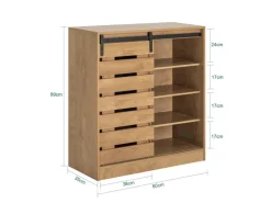 SoBuy Sideboard Schuhschrank Kommode Küchenschrank Flurschrank Lowboard FSB65-N