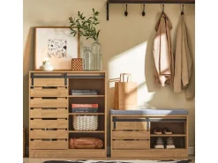 SoBuy Sideboard Schuhschrank Kommode Küchenschrank Flurschrank Lowboard FSB65-N