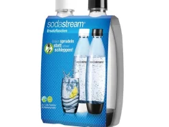 SodaStream Kunststoffflasche Fuse 1 l Schwarz/Weiß 2er-Pack