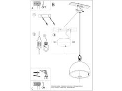 Sollux Lighting Hängeleuchte Pablito