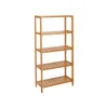 Songmics Badregal 5 Ebenen 60 cm x 26 cm x 130 cm Naturfarben