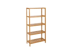 Songmics Badregal 5 Ebenen 60 cm x 26 cm x 130 cm Naturfarben