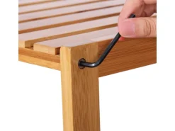 Songmics Badregal 5 Ebenen 60 cm x 26 cm x 130 cm Naturfarben