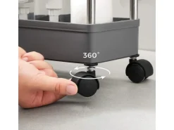 Songmics Rollwagen 4 Ebenen 12,5 cm x 40 cm x 88 cm Grau