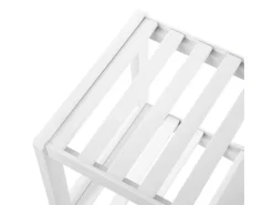 Songmics Schuhregal Bambus 26 cm x 70 cm x 33 cm Weiß