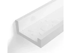 Songmics Schweberegal 2er Set 10 cm x 60 cm Weiß