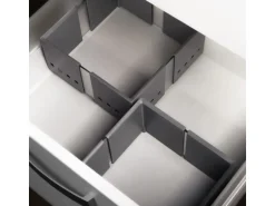 SOTECH 2er Set Organisationsrahmen CuisioFlex 129 mm Höhe Stufenlos Verstellbar von 236 - 386 mm inkl. Anti-Rutsch-Füße