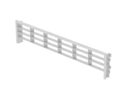 SOTECH Lüftungsgitter für Sockel 396 x 83 mm Weiß
