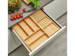 SOTECH Orga-Box-1 Bambus Besteckeinsatz 6 Fächer Für Blum Tandembox Antaro Schubladen 519x473x56 mm im 60er Schrank