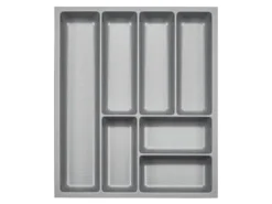 SOTECH ORGA-BOX-3 Besteckeinsätze Tiefe 473 mm Höhe 50,5 mm Silbergrau Schubladeneinsätze Breite 391 mm