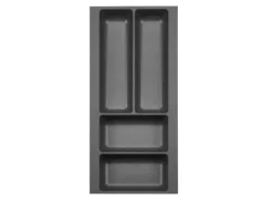 SOTECH ORGA-BOX-2 Besteckeinsatz Tiefe 462 mm Höhe 50,5 mm Für Nobilia Küchen Canvas Struktur Anthrazit Breite 209 mm