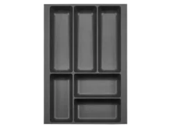 SOTECH ORGA-BOX-2 Besteckeinsatz Tiefe 462 mm Höhe 50,5 mm Für Nobilia Küchen Canvas Struktur Anthrazit Breite 309 mm