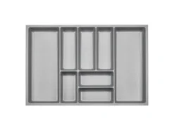 SOTECH ORGA-BOX-3 Besteckeinsätze Tiefe 473 mm Höhe 50,5 mm Silbergrau Schubladeneinsätze Breite 691 mm