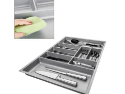 SOTECH ORGA-BOX-3 Besteckeinsätze Tiefe 473 mm Höhe 50,5 mm Silbergrau Schubladeneinsätze Breite 691 mm