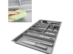 SOTECH ORGA-BOX-3 Besteckeinsätze Tiefe 473 mm Höhe 50,5 mm Silbergrau Schubladeneinsätze Breite 791 mm