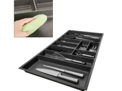 SOTECH ORGA-BOX-3 Besteckeinsätze Tiefe 473 mm Höhe 50,5 mm Anthrazit Schubladeneinsätze Breite 891 mm