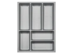 SOTECH ORGA-BOX-3 Besteckeinsätze Tiefe 473 mm Höhe 50,5 mm Silbergrau Schubladeneinsätze Breite 341 mm