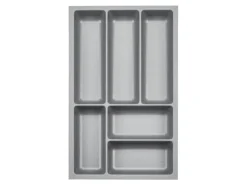 SOTECH ORGA-BOX-3 Besteckeinsätze Tiefe 473 mm Höhe 50,5 mm Silbergrau Schubladeneinsätze Breite 291 mm
