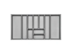 SOTECH ORGA-BOX-3 Besteckeinsätze Tiefe 473 mm Höhe 50,5 mm Silbergrau Schubladeneinsätze Breite 891 mm