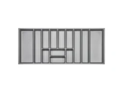 SOTECH ORGA-BOX-3 Besteckeinsätze Tiefe 473 mm Höhe 50,5 mm Silbergrau Schubladeneinsätze Breite 1091 mm