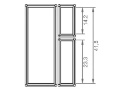 SOTECH ORGA-BOX III Besteckeinsatz 900 mm Höhe 55 mm Für Nobilia Ab 2013 Pronorm und Brigitte Küchen