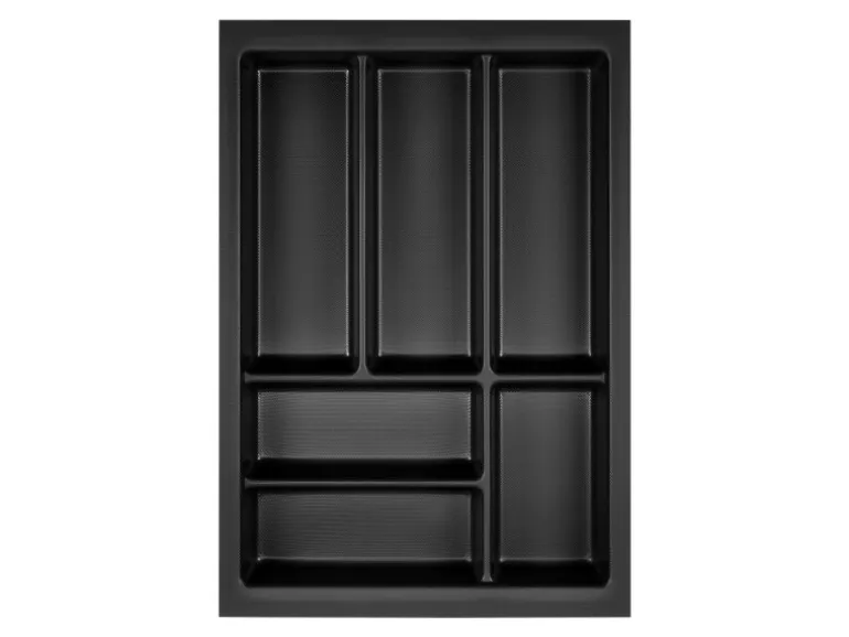 SOTECH Orga-Box Junker Slim Besteckeinsatz Höhe 52 mm Für Korpusbreite 400 mm Lavagrau Für JUNKER SLIM Schubladensystem