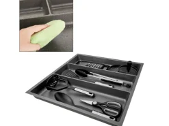 SOTECH ORGA-BOX-3 Multifunktionseinsatz Tiefe 473 mm Höhe 50,5 mm Anthrazit Schubladeneinsätze Breite 491 mm